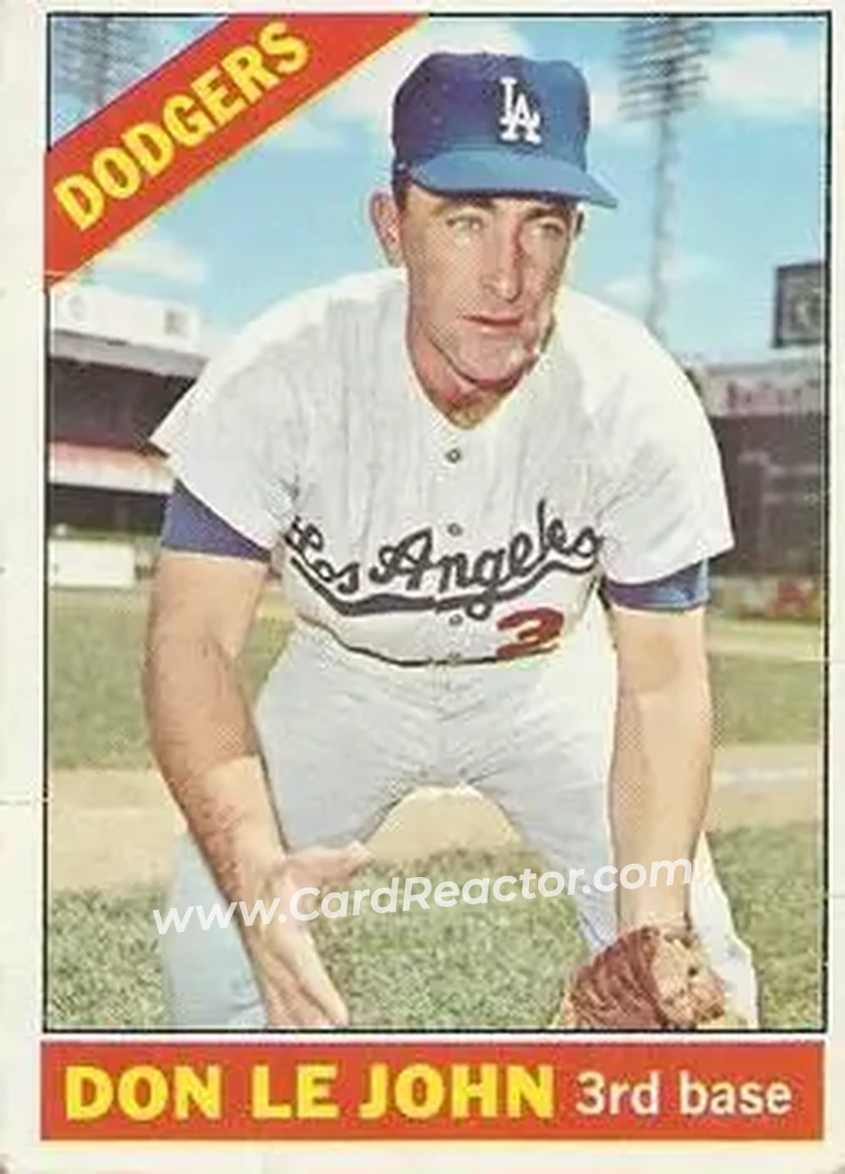 1966 O-Pee-Chee #41 - Don Le John - Los Angeles Dodgers - Front