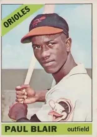 1966 O-Pee-Chee #48 - Paul Blair - Baltimore Orioles 1966 O-Pee-Chee #48 - Paul Blair - Baltimore Orioles