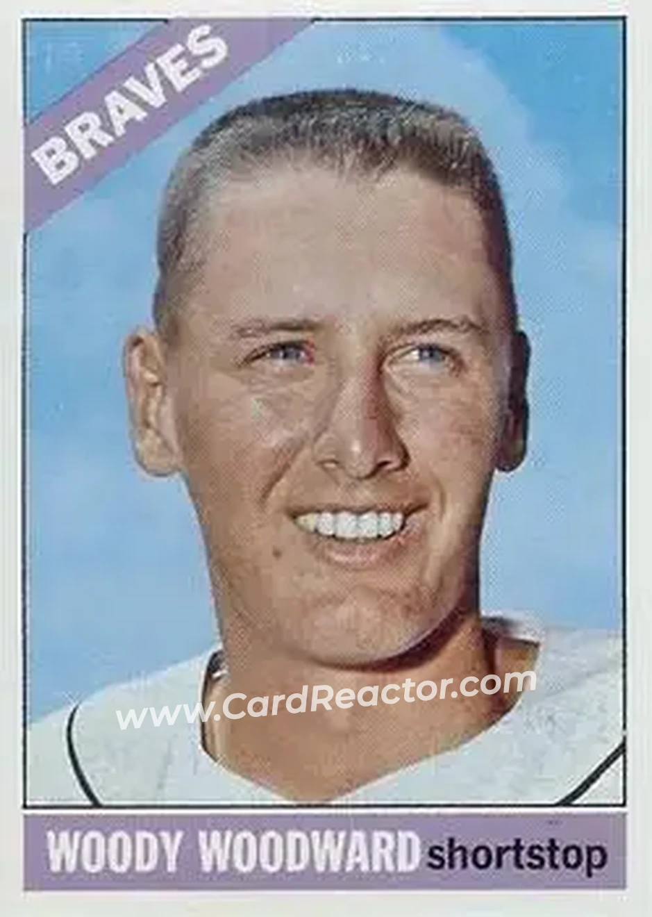 1966 O-Pee-Chee #49 - Woody Woodward - Atlanta Braves - Front