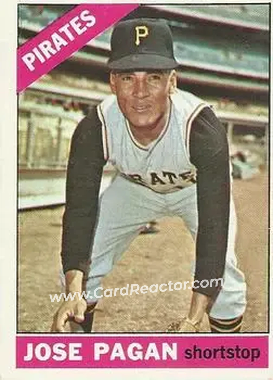 1966 O-Pee-Chee #54 - Jose Pagan - Pittsburgh Pirates - Front