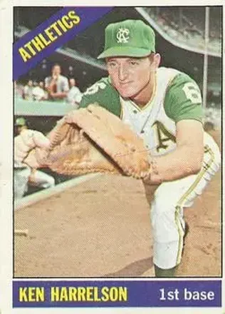 1966 O-Pee-Chee #55 - Ken Harrelson - Kansas City Athletics 1966 O-Pee-Chee #55 - Ken Harrelson - Kansas City Athletics