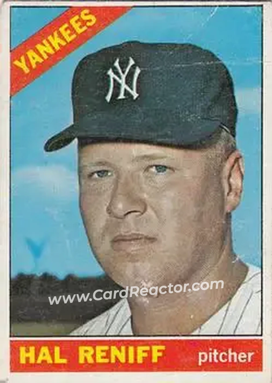 1966 O-Pee-Chee #68 - Hal Reniff - New York Yankees - Front