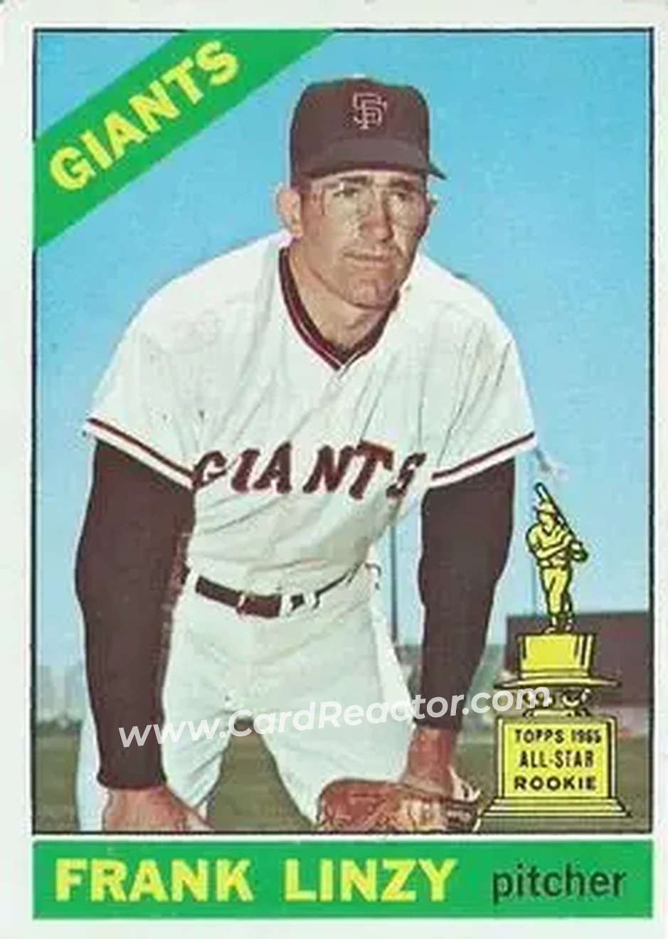 1966 O-Pee-Chee #78 - Frank Linzy - San Francisco Giants - Front