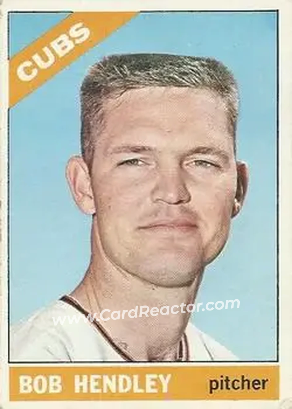 1966 O-Pee-Chee #82 - Bob Hendley - Chicago Cubs - Front