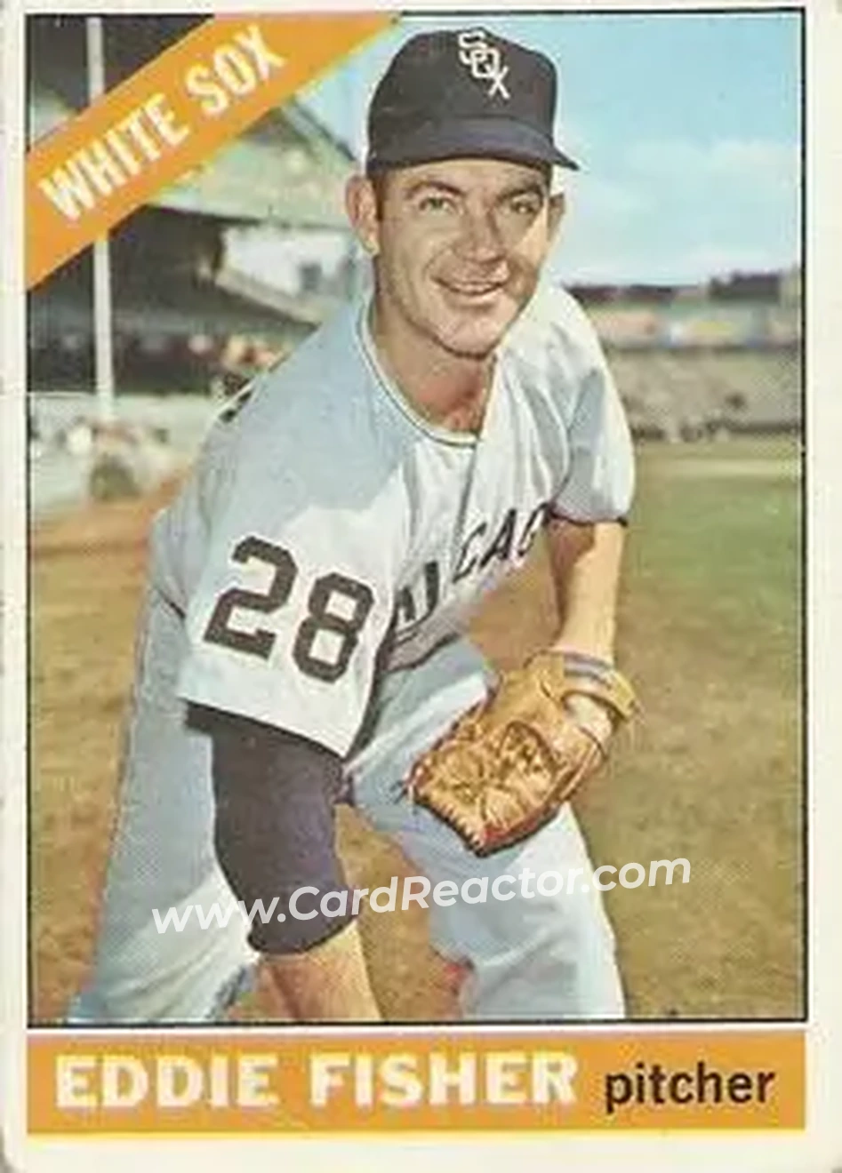 1966 O-Pee-Chee #85 - Eddie Fisher - Chicago White Sox - Front
