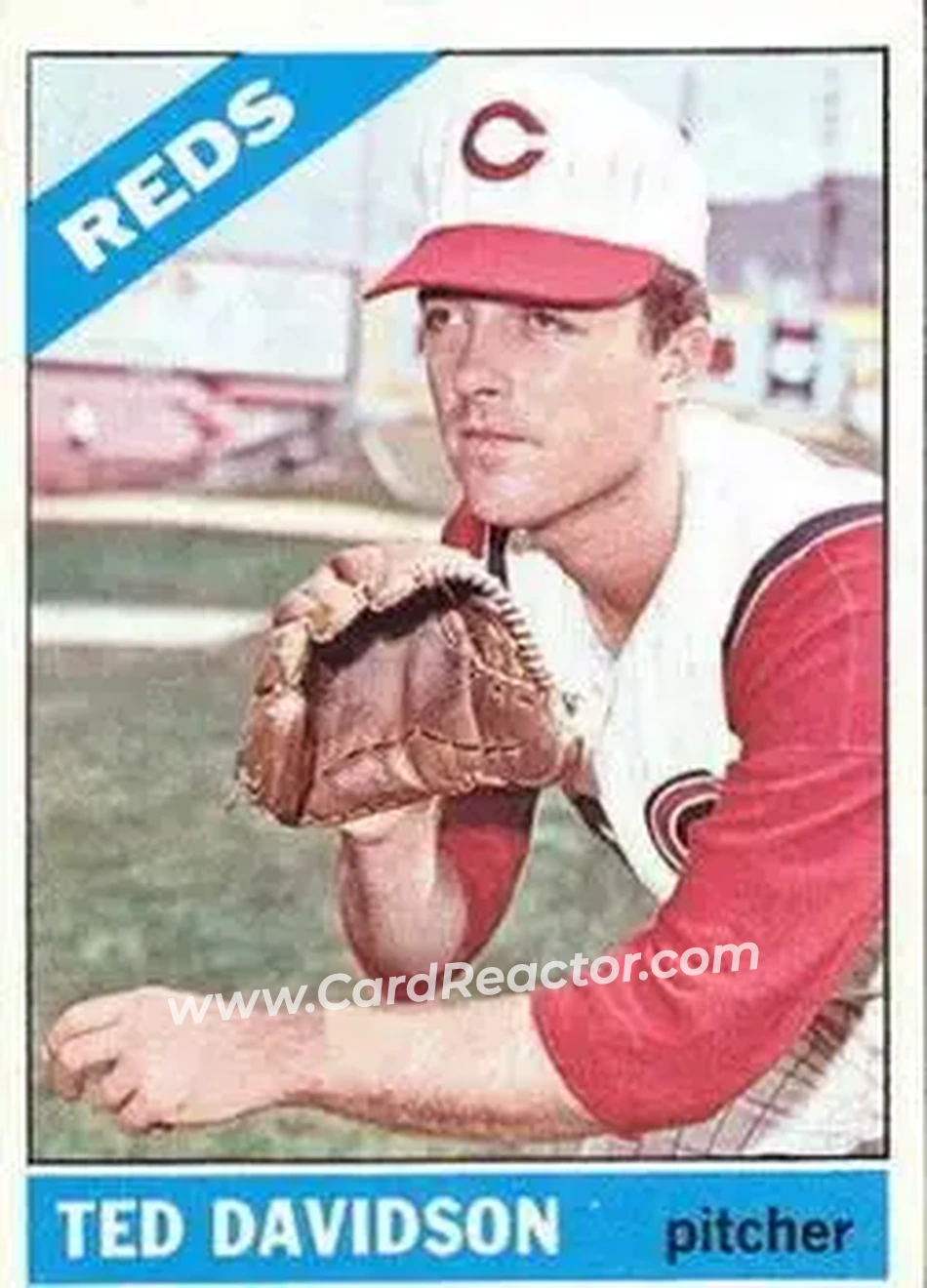 1966 O-Pee-Chee #89 - Ted Davidson - Cincinnati Reds - Front