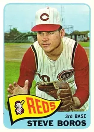 1965 Topps #102 - Steve Boros - Cincinnati Reds