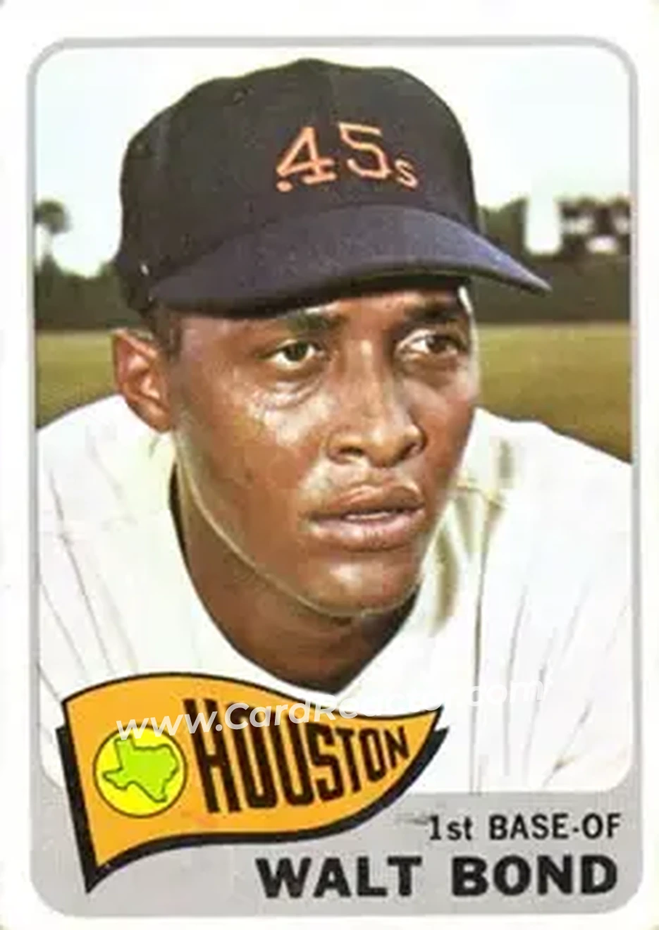 1965 Topps #109 - Walt Bond - Houston Astros - Front