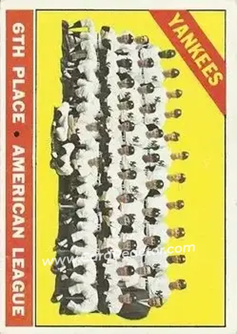 1966 O-Pee-Chee #92 - Card #92 - New York Yankees - Front