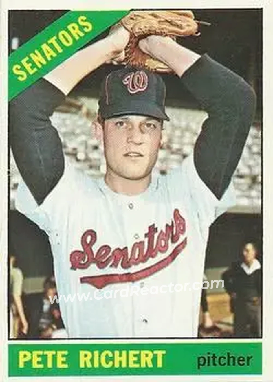 1966 O-Pee-Chee #95 - Pete Richert - Washington Senators - Front