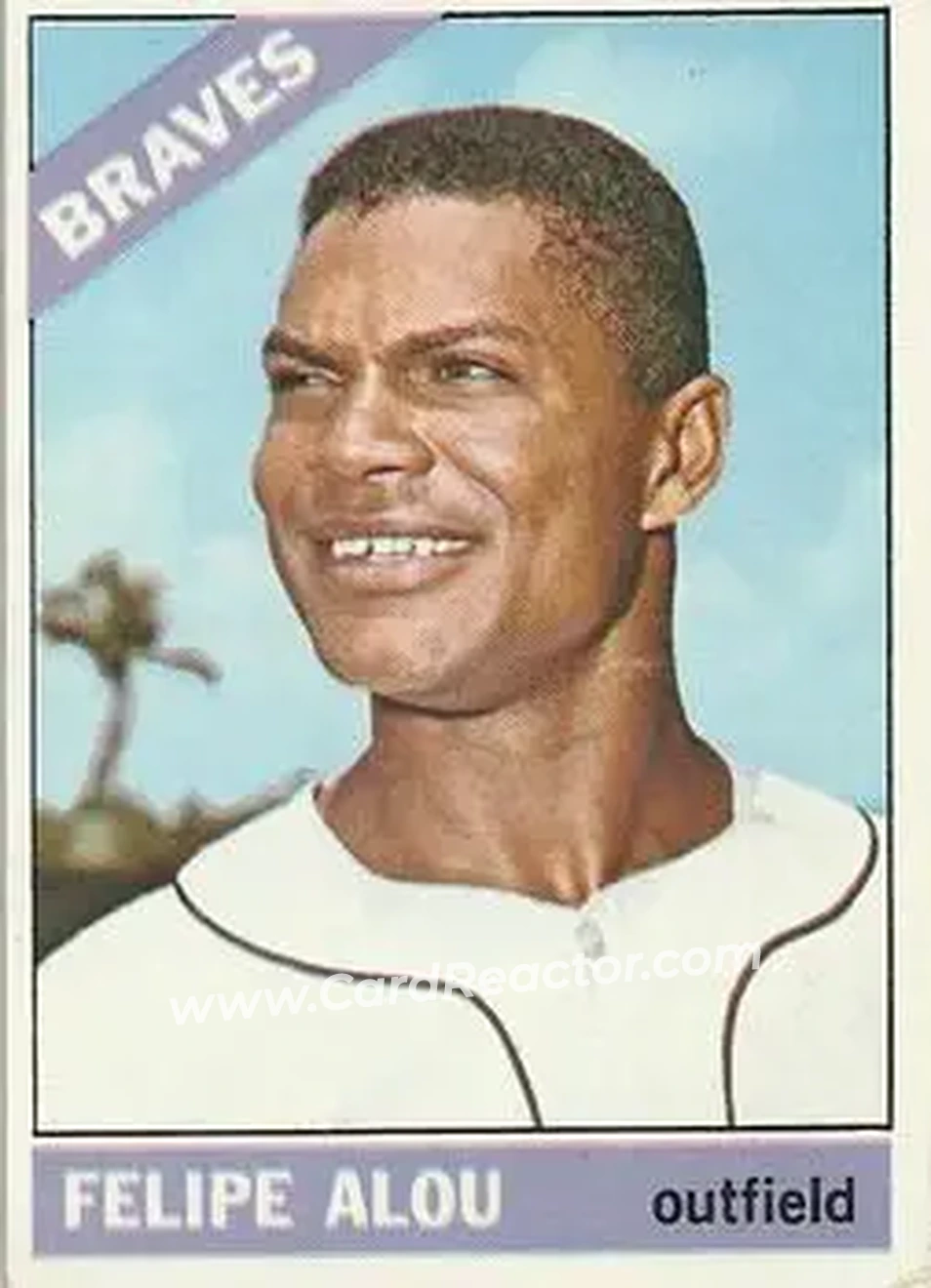 1966 O-Pee-Chee #96 - Felipe Alou - Atlanta Braves - Front