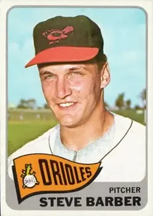 1965 Topps #113 - Steve Barber - Baltimore Orioles