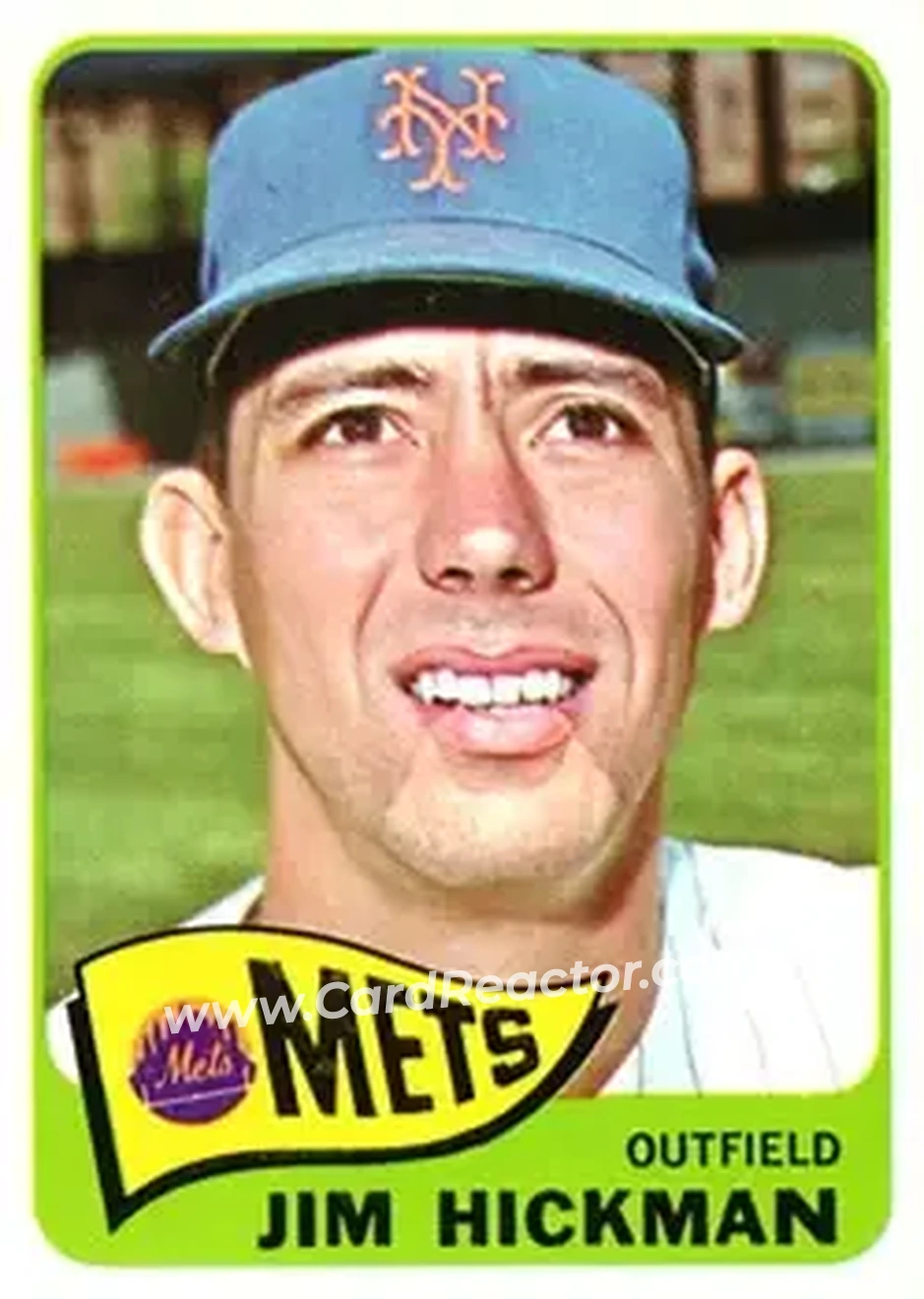 1965 Topps #114 - Jim Hickman - New York Mets - Front