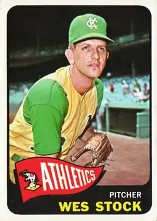 1965 Topps #117 - Wes Stock - Kansas City Athletics 1965 Topps #117 - Wes Stock - Kansas City Athletics