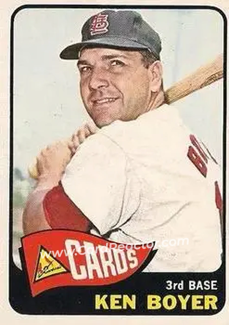 1965 O-Pee-Chee #100 - Ken Boyer - St. Louis Cardinals - Front