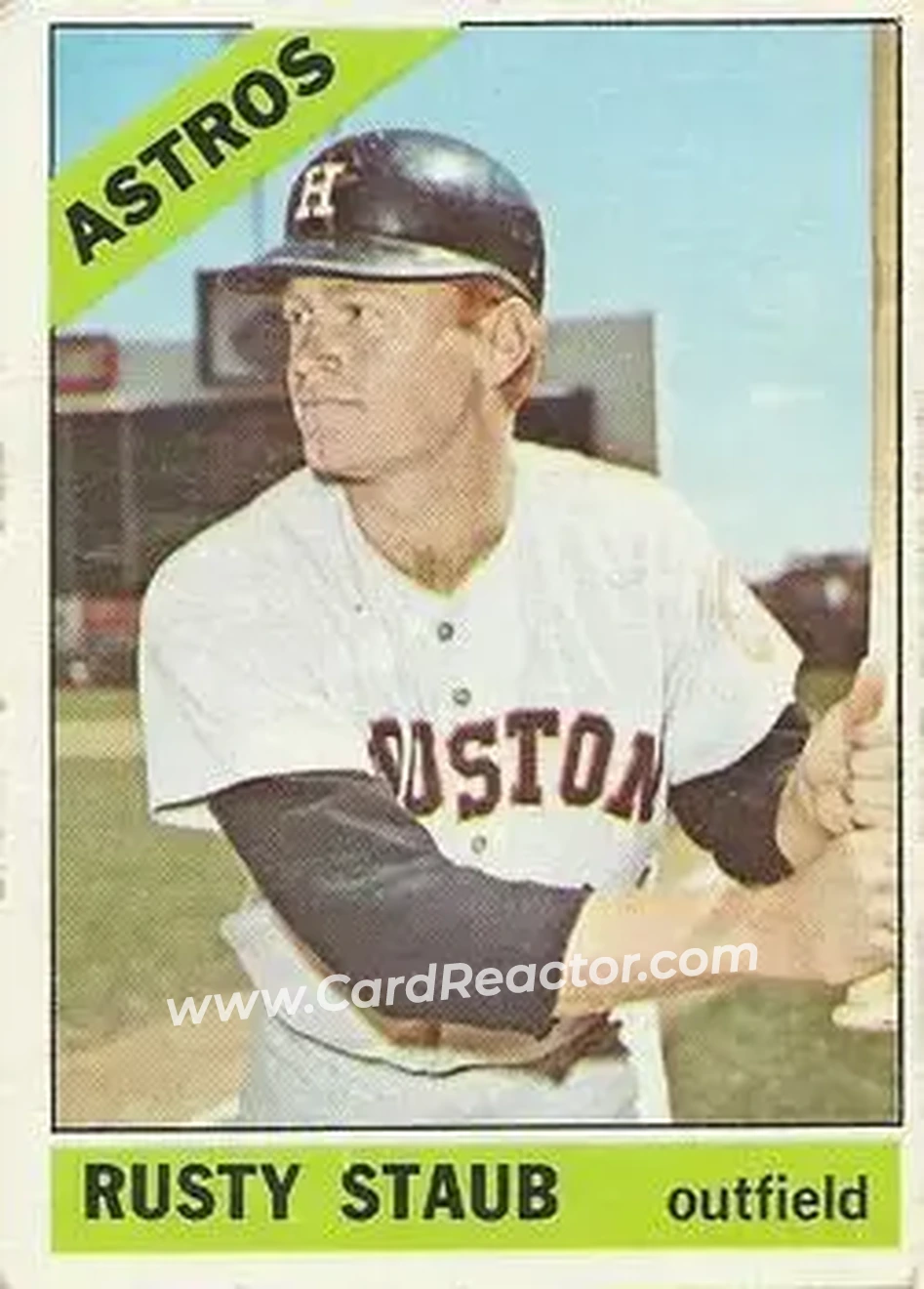 1966 O-Pee-Chee #106 - Rusty Staub - Houston Astros - Front