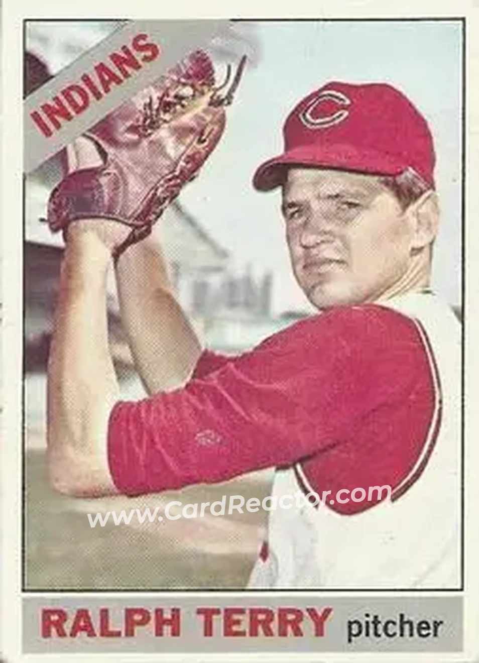 1966 O-Pee-Chee #109 - Ralph Terry - Cleveland Indians - Front