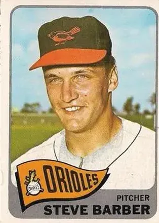1965 O-Pee-Chee #113 - Steve Barber - Baltimore Orioles