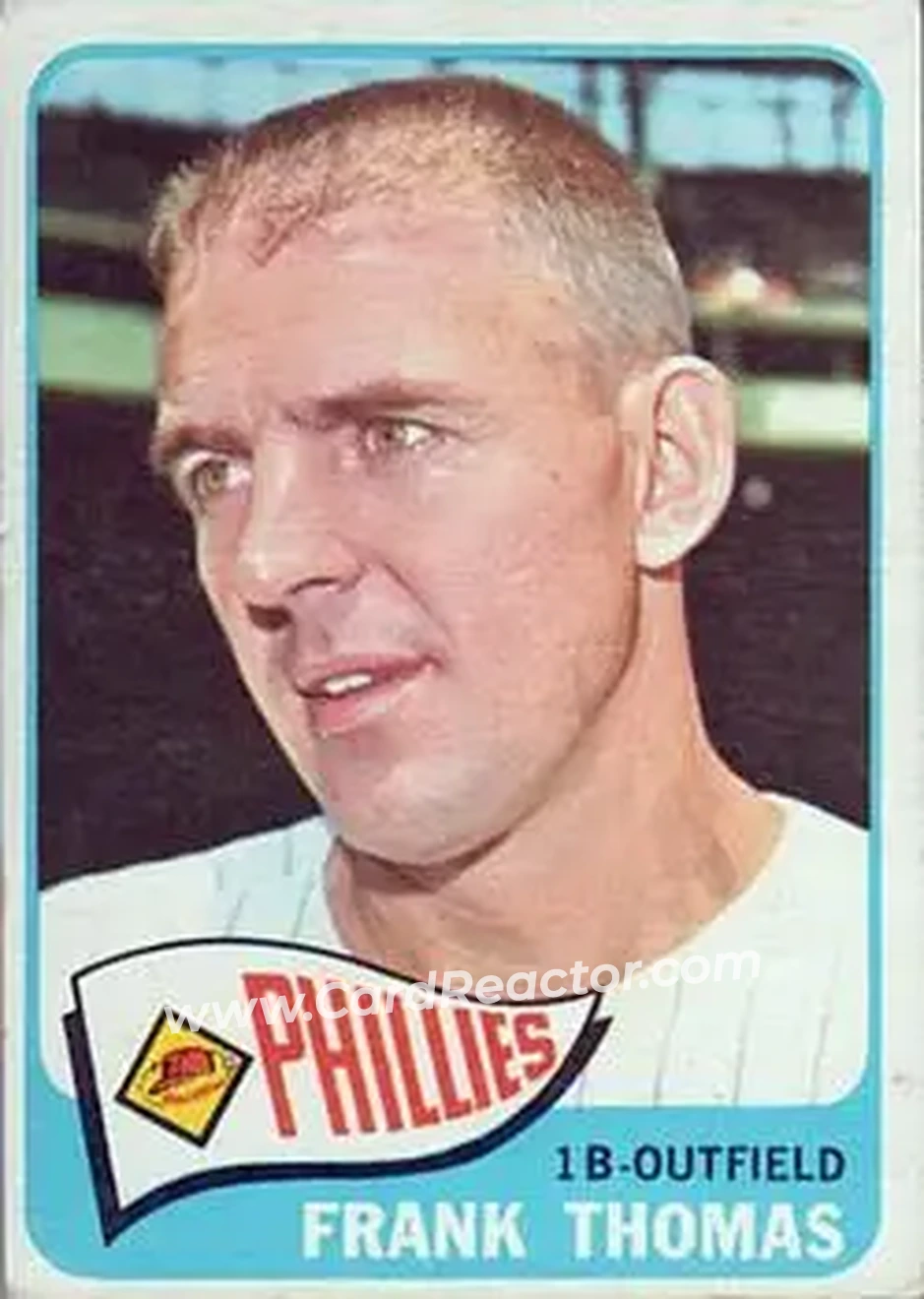 1965 Topps #123 - Frank Thomas - Philadelphia Phillies - Front