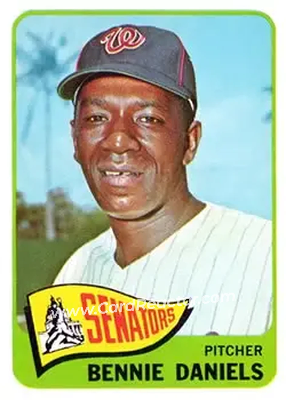 1965 Topps #129 - Bennie Daniels - Washington Senators - Front