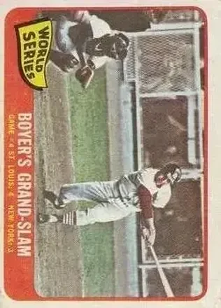 1965 O-Pee-Chee #135 - World Series Game #4 - Boyer's Grand-Slam WS - St. Louis Cardinals - St. Louis Cardinals