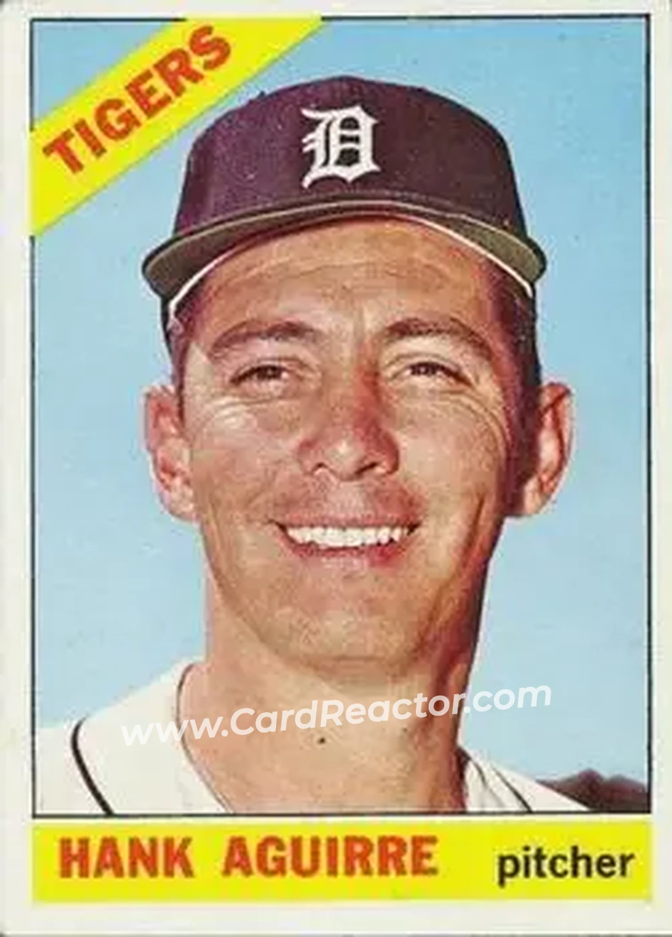 1966 O-Pee-Chee #113 - Hank Aguirre - Detroit Tigers - Front