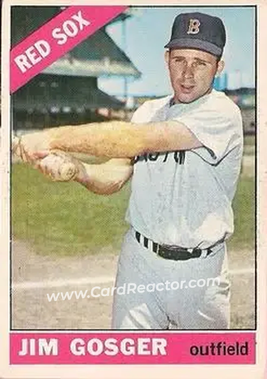 1966 O-Pee-Chee #114 - Jim Gosger - Boston Red Sox - Front