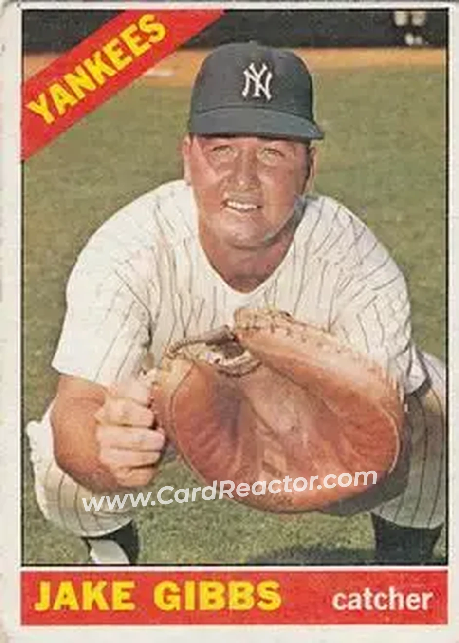 1966 O-Pee-Chee #117 - Jake Gibbs - New York Yankees - Front