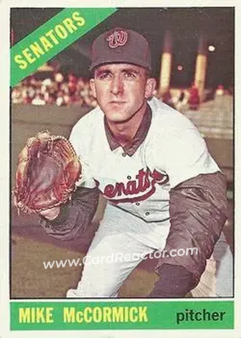 1966 O-Pee-Chee #118 - Mike McCormick - Washington Senators - Front