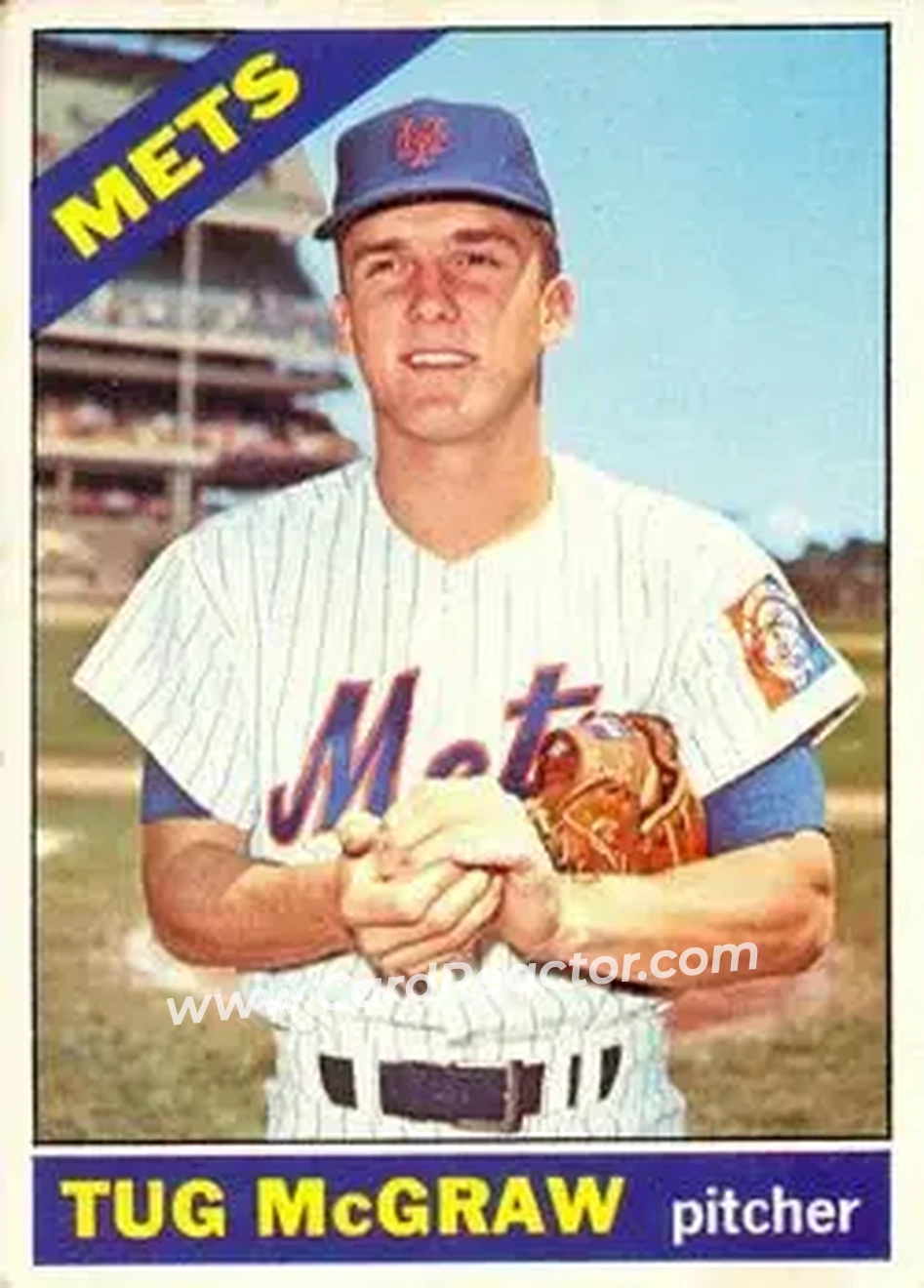 1966 O-Pee-Chee #124 - Tug McGraw - New York Mets - Front