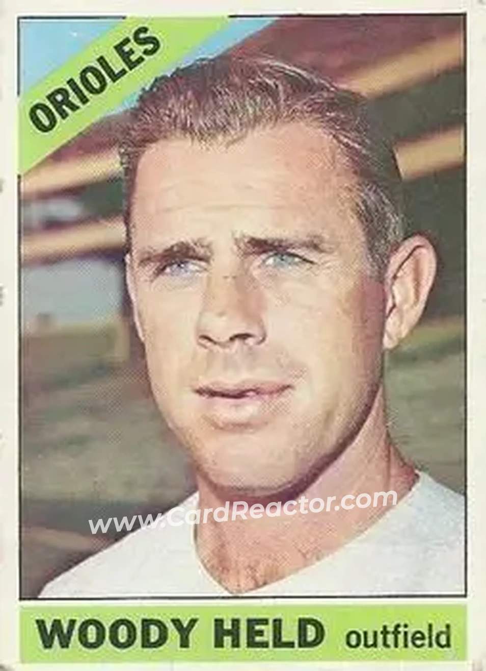1966 O-Pee-Chee #136 - Woodie Held - Baltimore Orioles - Front