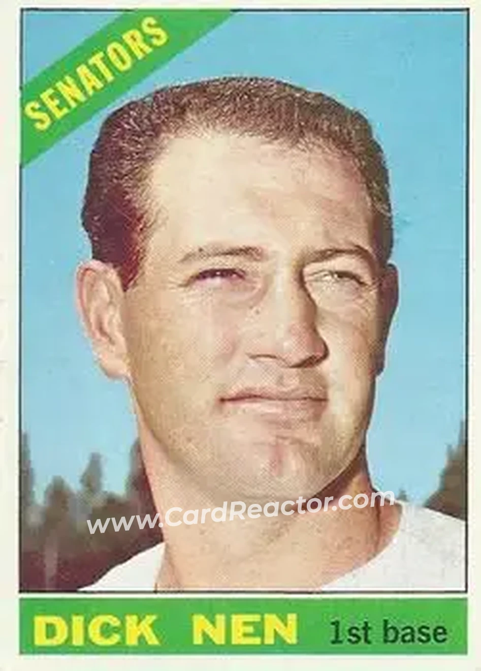 1966 O-Pee-Chee #149 - Dick Nen - Washington Senators - Front