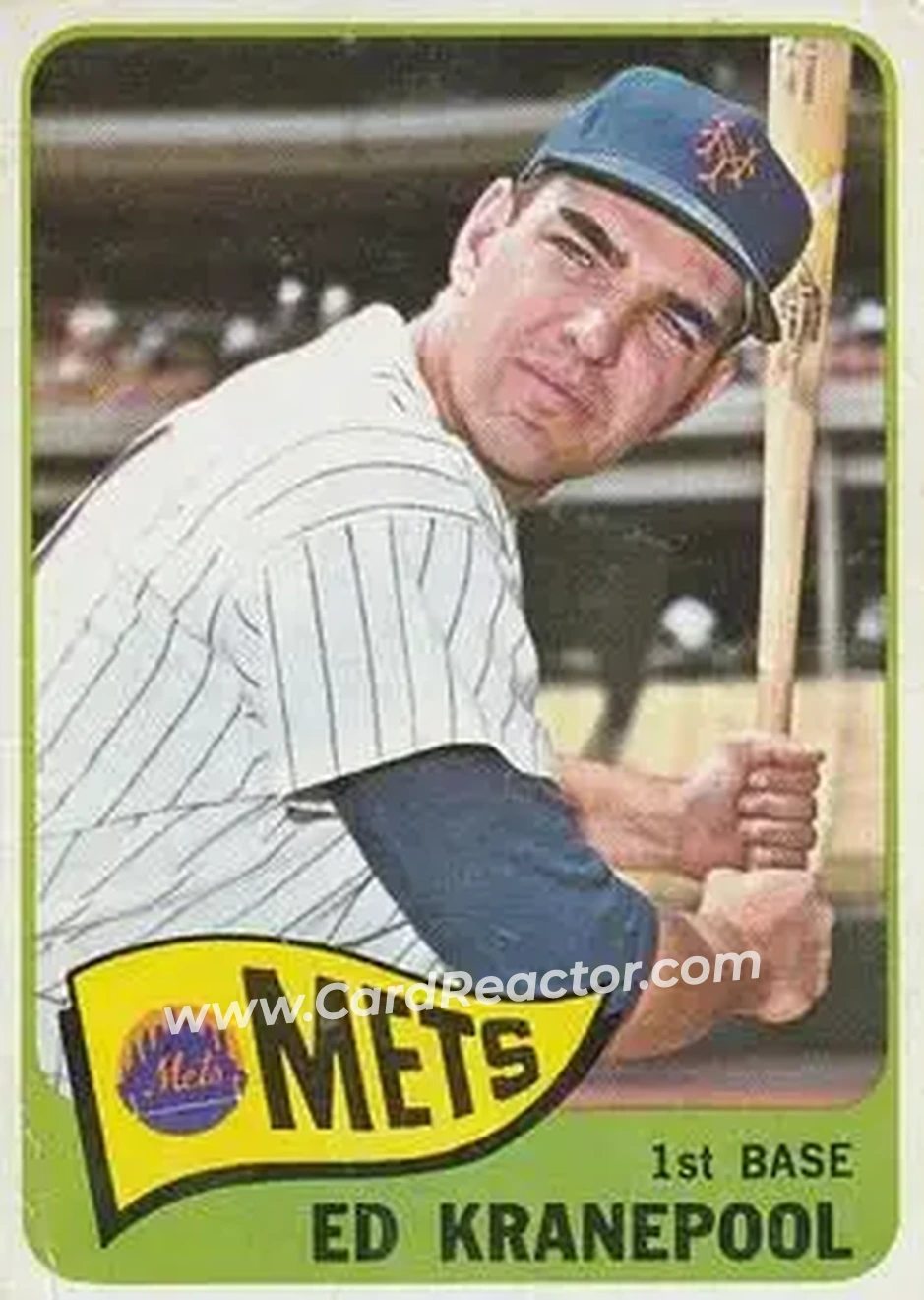 1965 O-Pee-Chee #144 - Ed Kranepool - New York Mets - Front