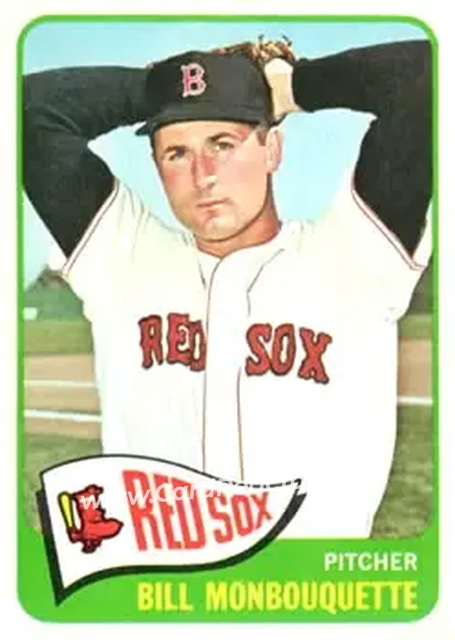1965 Topps #142 - Bill Monbouquette - Boston Red Sox - Front 1965 Topps #142 - Bill Monbouquette - Boston Red Sox - Front