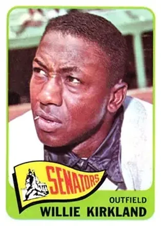 1965 Topps #148 - Willie Kirkland - Washington Senators