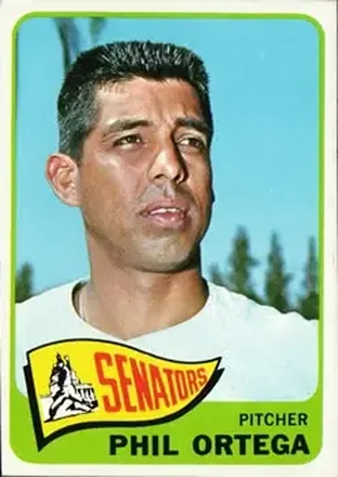 1965 Topps #152 - Phil Ortega - Washington Senators 1965 Topps #152 - Phil Ortega - Washington Senators