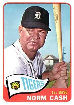 1965 Topps #153 - Norm Cash - Detroit Tigers