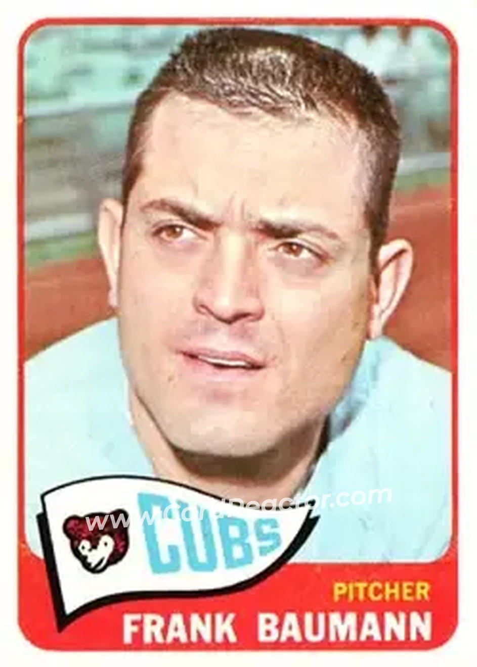 1965 Topps #161 - Frank Baumann - Chicago Cubs - Front 1965 Topps #161 - Frank Baumann - Chicago Cubs - Front