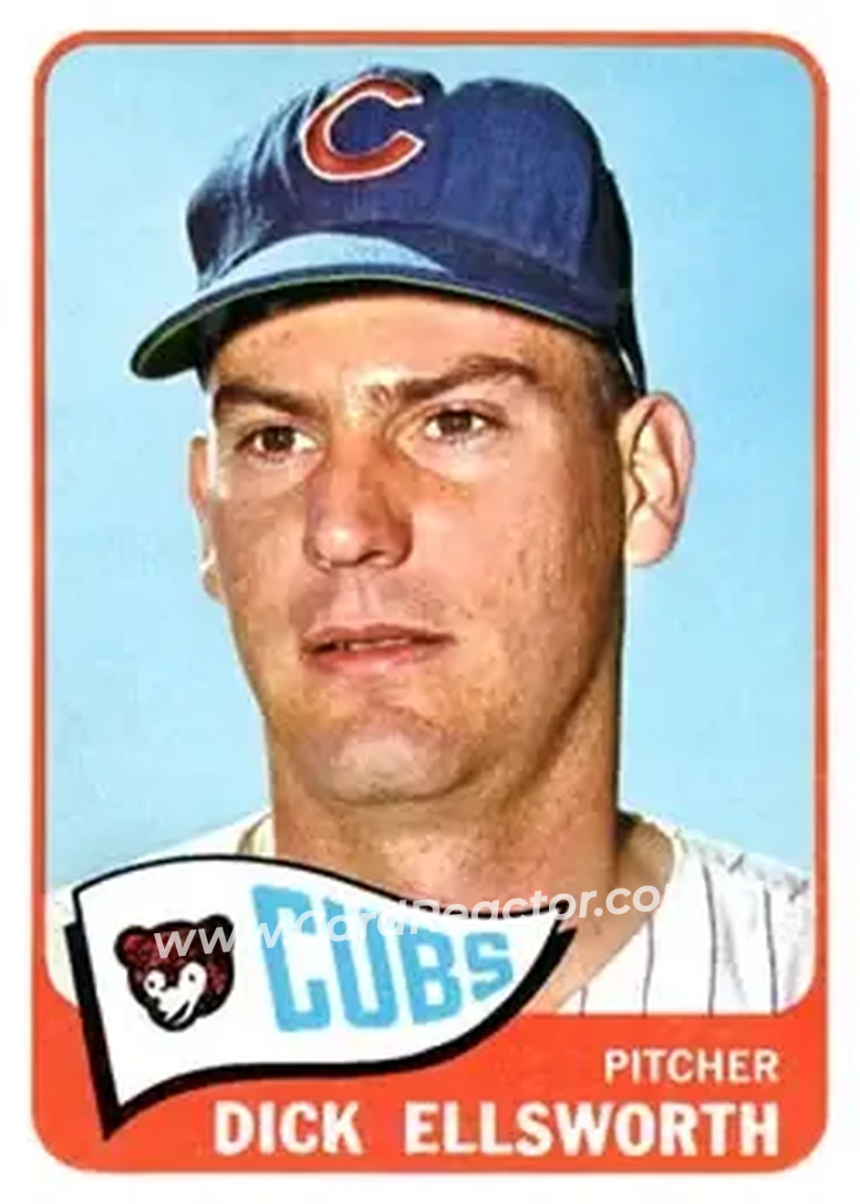 1965 Topps #165 - Dick Ellsworth - Chicago Cubs - Front