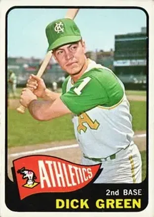 1965 Topps #168 - Dick Green - Kansas City Athletics