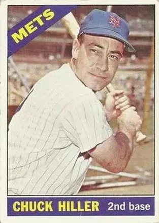 1966 O-Pee-Chee #154 - Chuck Hiller - New York Mets
