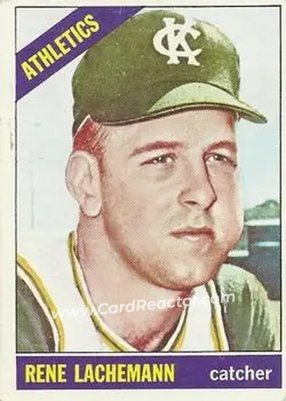 1966 O-Pee-Chee #157 - Rene Lachemann - Kansas City Athletics - Front