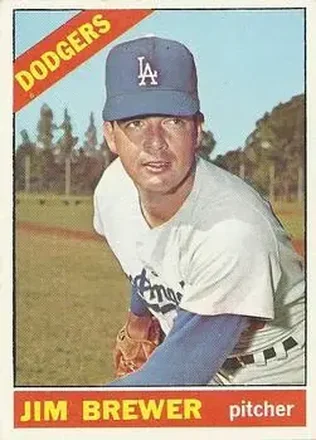 1966 O-Pee-Chee #158 - Jim Brewer - Los Angeles Dodgers