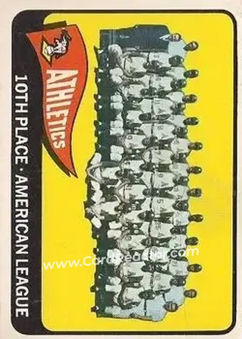 1965 O-Pee-Chee #151 - Card #151 - Kansas City Athletics - Front