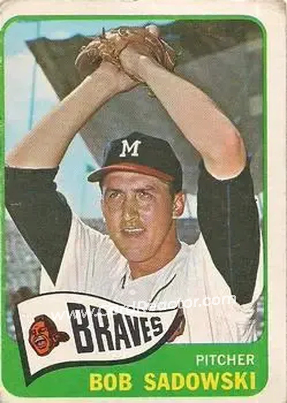 1965 O-Pee-Chee #156 - Bob Sadowski - Milwaukee Braves - Front