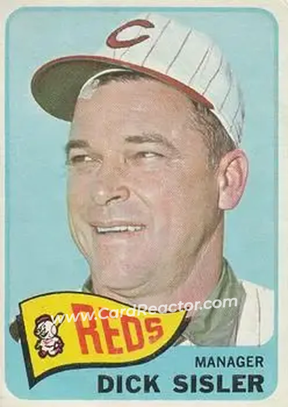 1965 O-Pee-Chee #158 - Dick Sisler - Cincinnati Reds - Front