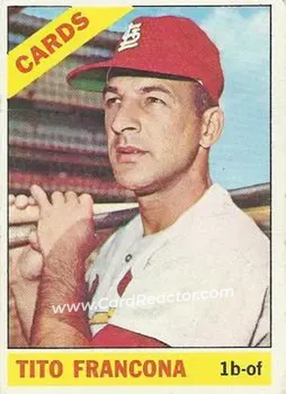 1966 O-Pee-Chee #163 - Tito Francona - St. Louis Cardinals - Front