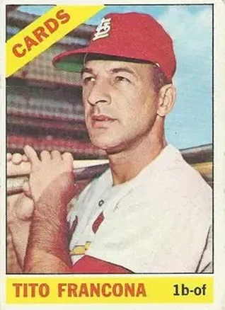 1966 O-Pee-Chee #163 - Tito Francona - St. Louis Cardinals 1966 O-Pee-Chee #163 - Tito Francona - St. Louis Cardinals