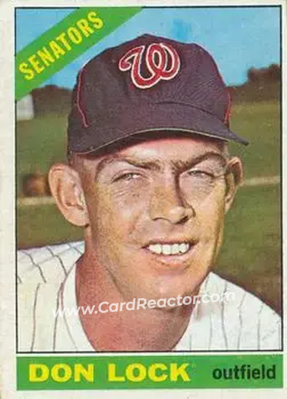1966 O-Pee-Chee #165 - Don Lock - Washington Senators - Front