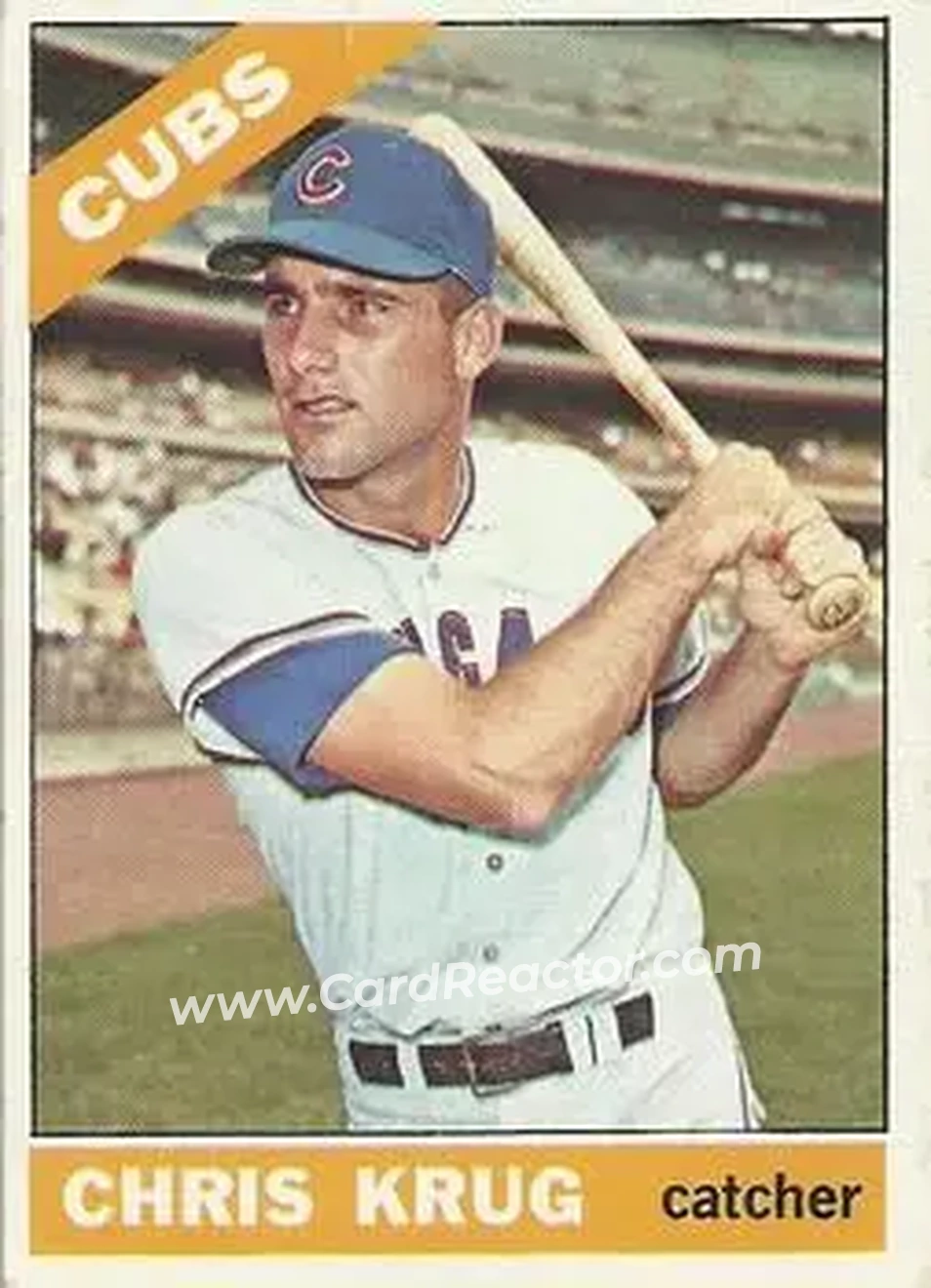 1966 O-Pee-Chee #166 - Chris Krug - Chicago Cubs - Front